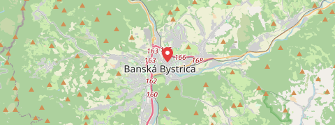 Mapa mesta Banská Bystrica