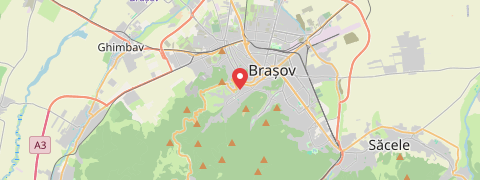 Mapa mesta Brašov