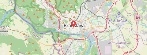 Mapa mesta Bratislava