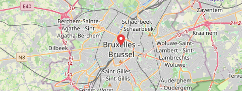 Mapa mesta Brusel