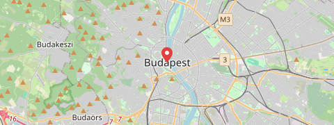 Mapa mesta Budapešť