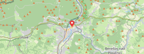 Mapa mesta Děčín
