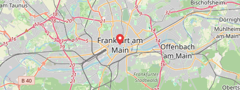 Mapa mesta Frankfurt