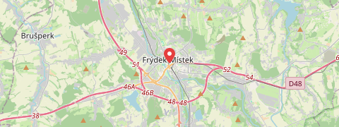 Mapa mesta Frýdek-Místek