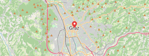 Mapa mesta Graz