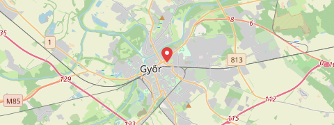 Mapa mesta Győr
