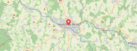 Mapa mesta Havlíčkův Brod
