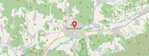 Mapa mesta Humenné
