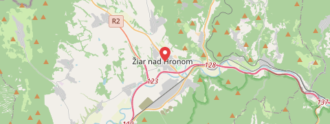 City map Žiar nad Hronom