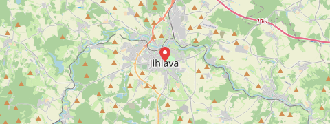 Mapa mesta Jihlava