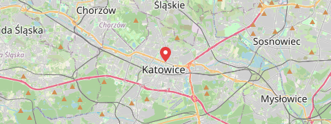 Mapa mesta Katowice