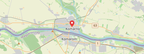 Mapa mesta Komárno