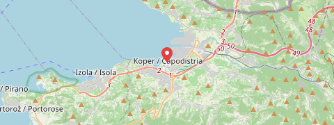 Mapa mesta Koper