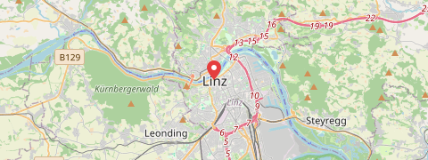 Mapa mesta Linz