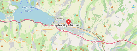 Mapa mesta Liptovský Mikuláš