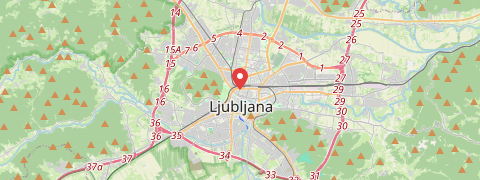 Mapa mesta Ľubľana