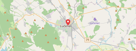 Mapa mesta Lučenec