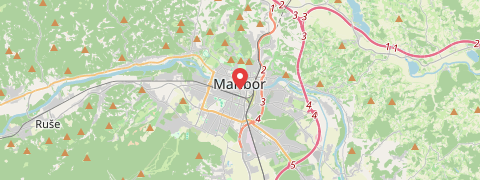 Mapa mesta Maribor