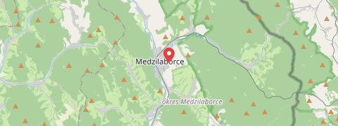 City map Medzilaborce
