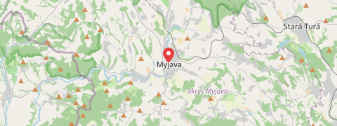 City map Myjava