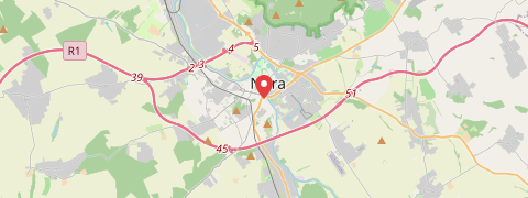 Mapa mesta Nitra