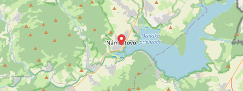 Mapa mesta Námestovo