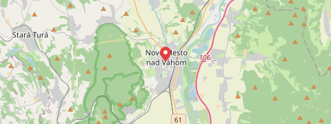 City map Nové Mesto nad Váhom
