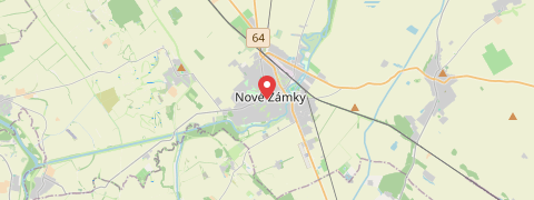 Mapa mesta Nové Zámky