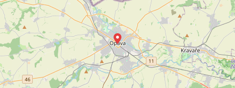 Mapa mesta Opava