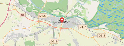 Mapa mesta Osijek