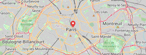 Mapa mesta Paríž