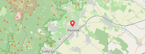 Mapa mesta Pezinok