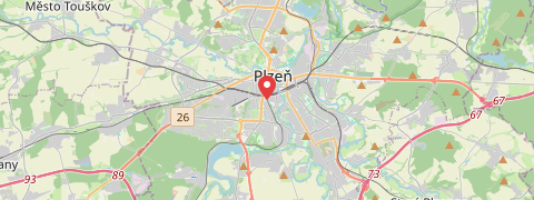 Mapa mesta Plzeň