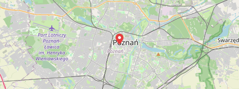 Mapa mesta Poznaň