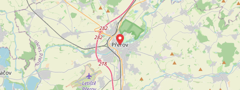 Mapa mesta Přerov