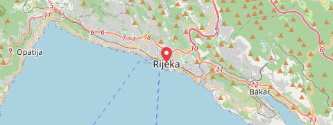 Mapa mesta Rijeka