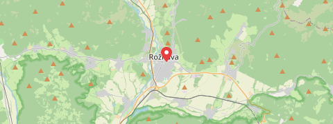 Mapa mesta Rožňava