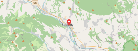 Mapa mesta Sabinov