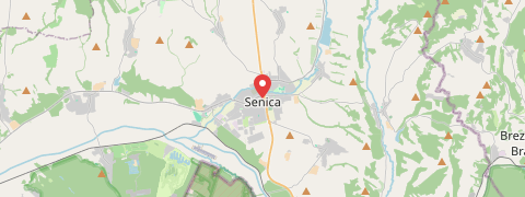 Mapa mesta Senica