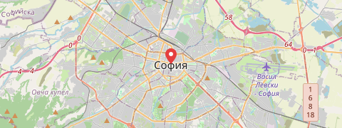 City map Sofia