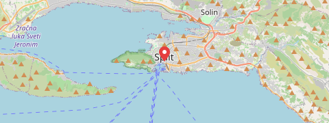 Mapa mesta Split