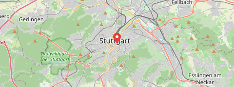 Mapa mesta Stuttgart