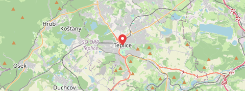 Mapa mesta Teplice