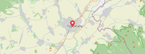 Mapa mesta Topoľčany