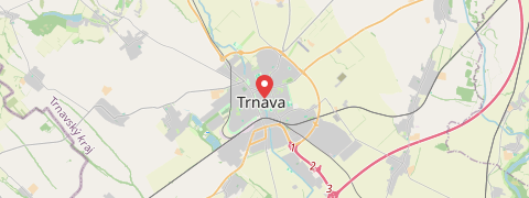 Mapa mesta Trnava