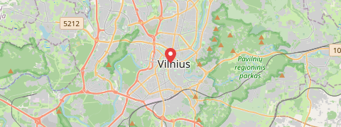 Mapa mesta Vilnius