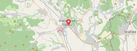 Mapa mesta Vranov nad Topľou