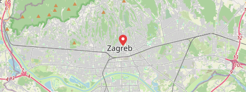 Mapa mesta Záhreb