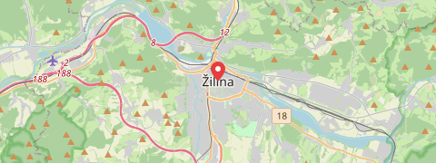 Mapa mesta Žilina