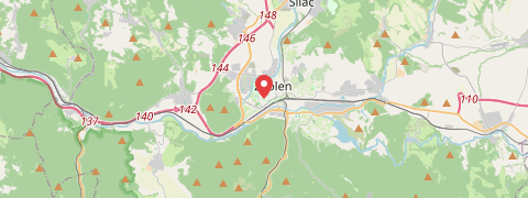 Mapa mesta Zvolen